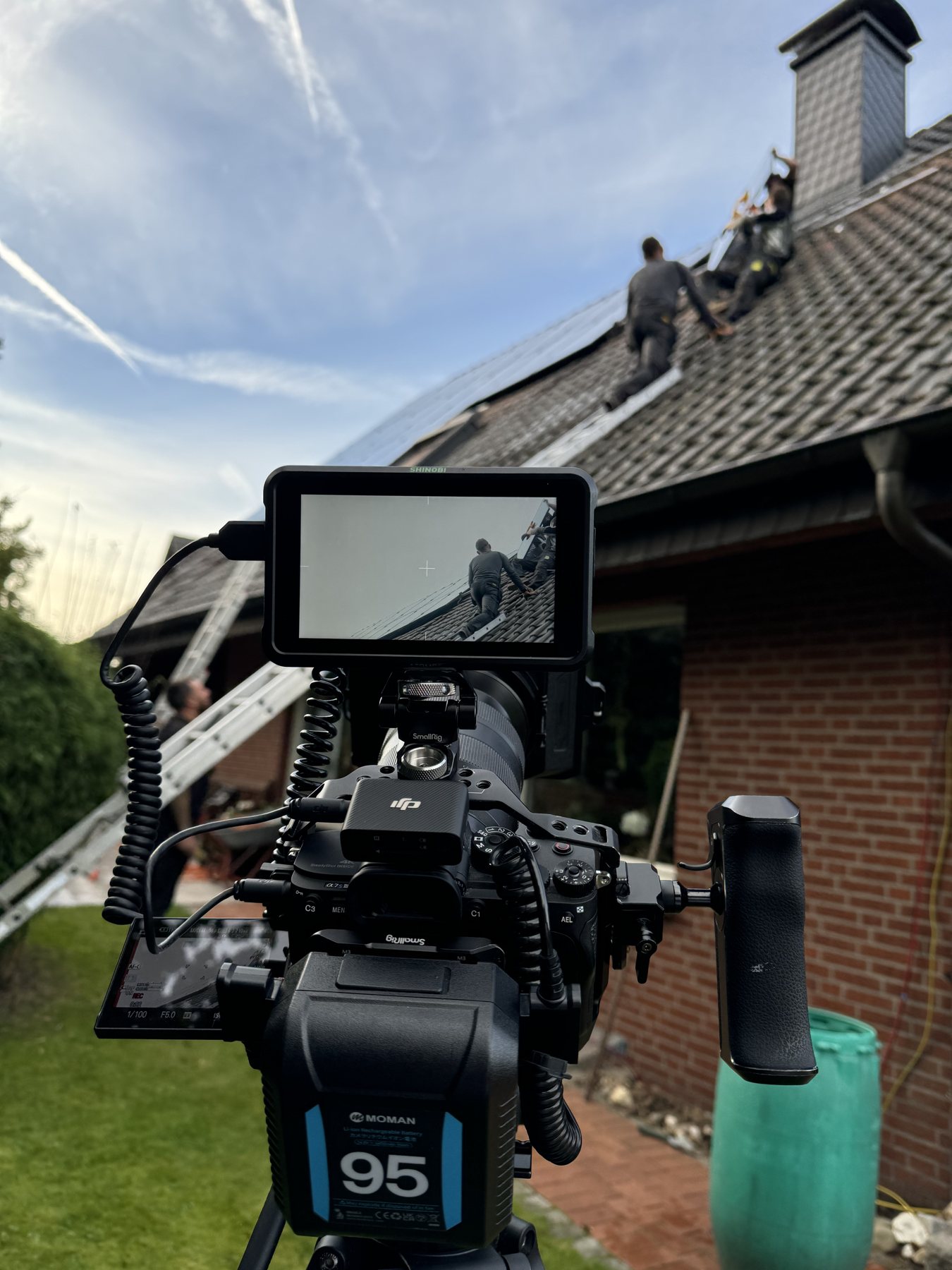 Dreh auf dem Dach