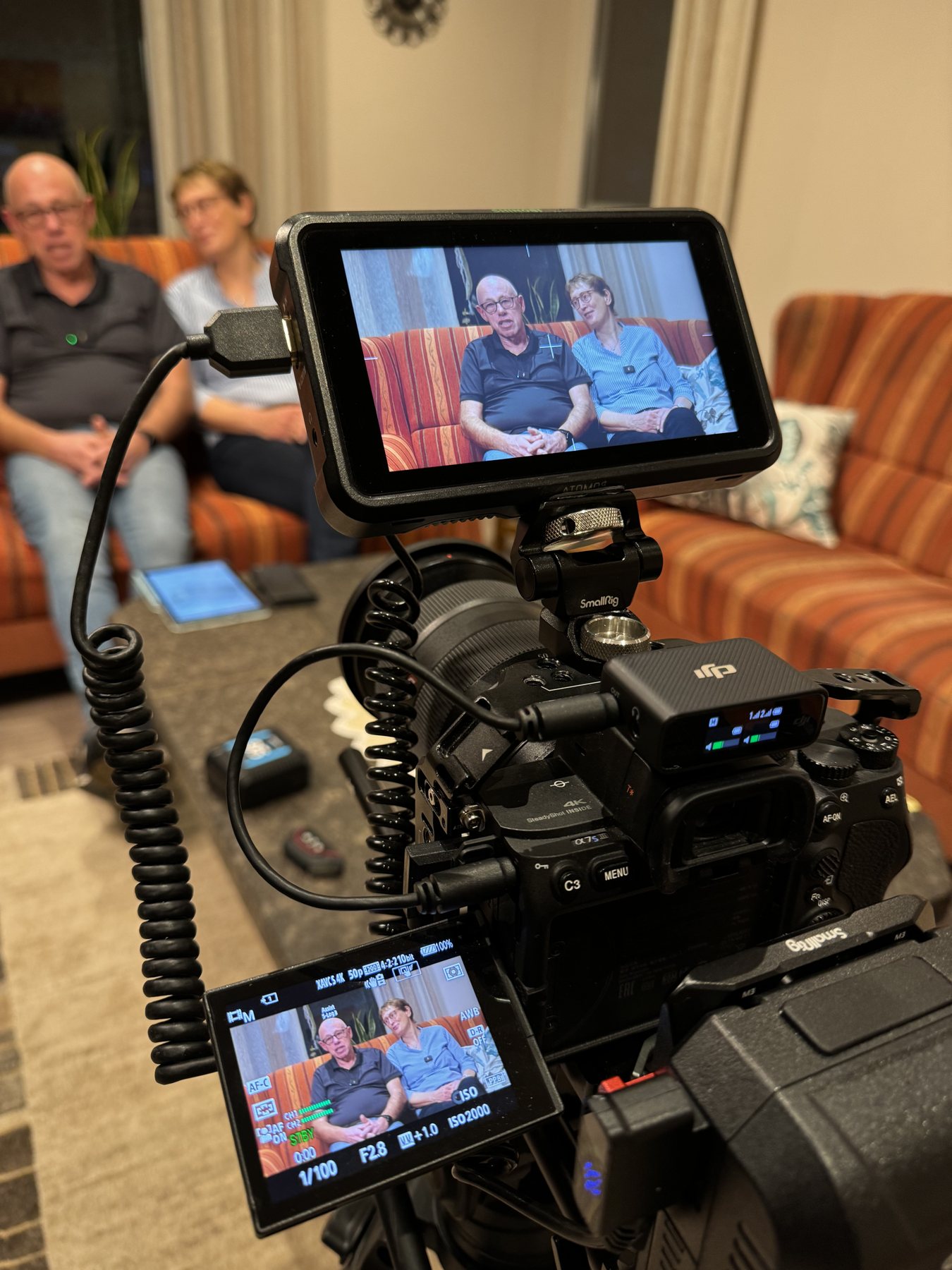 Wohnzimmer Interview Setup