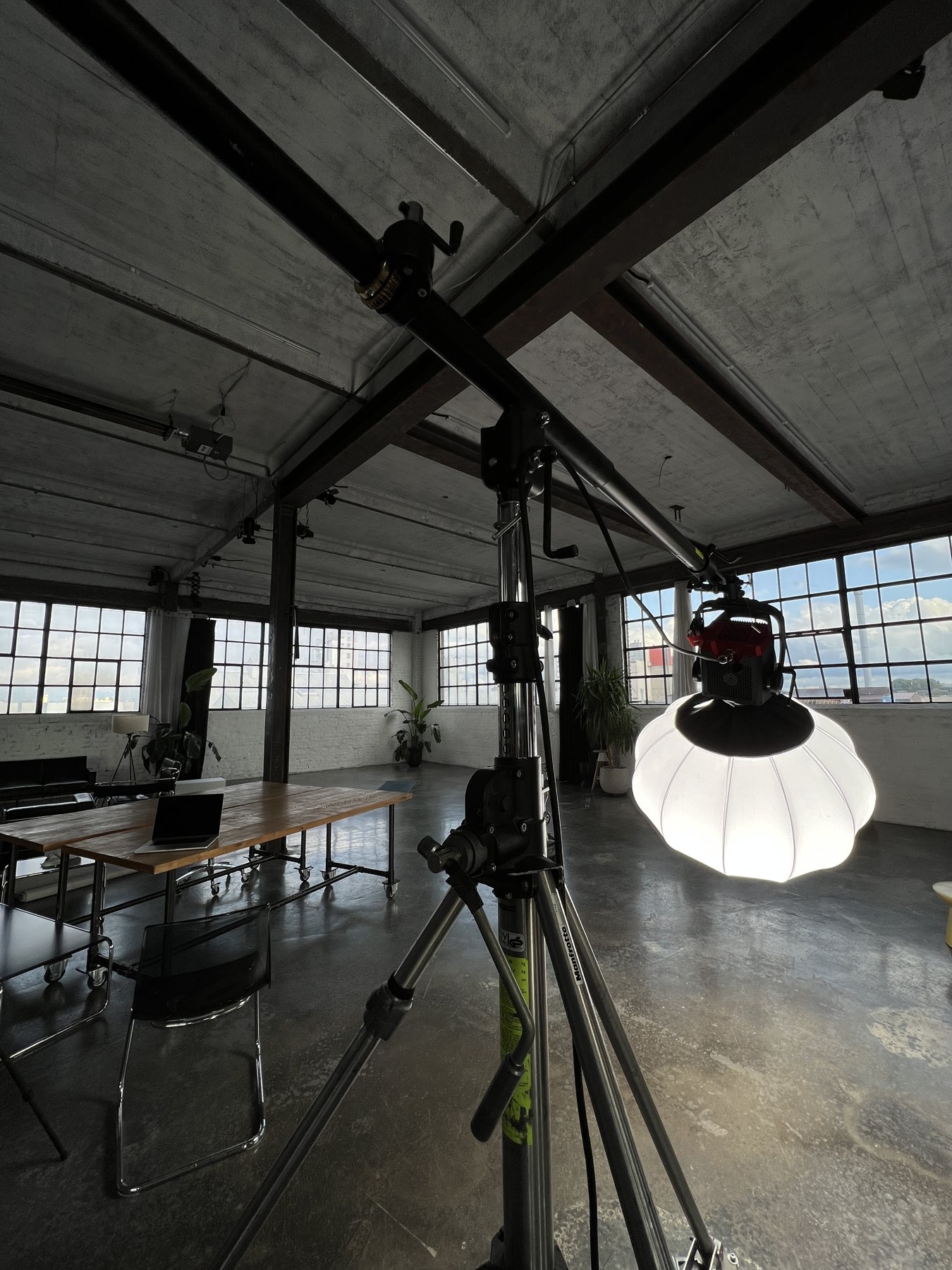 Deckenrigging Industriehalle
